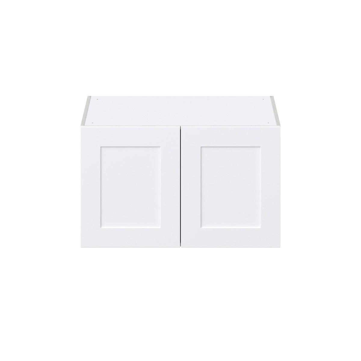 Hugo&Borg 33-in W x 20-in H x 24-in D Warm White Wall Fully Assembled Cabinet (Recessed Panel Shaker Door Style)