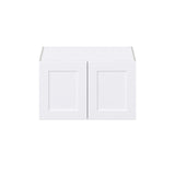 Hugo&Borg 33-in W x 20-in H x 24-in D Warm White Wall Fully Assembled Cabinet (Recessed Panel Shaker Door Style)