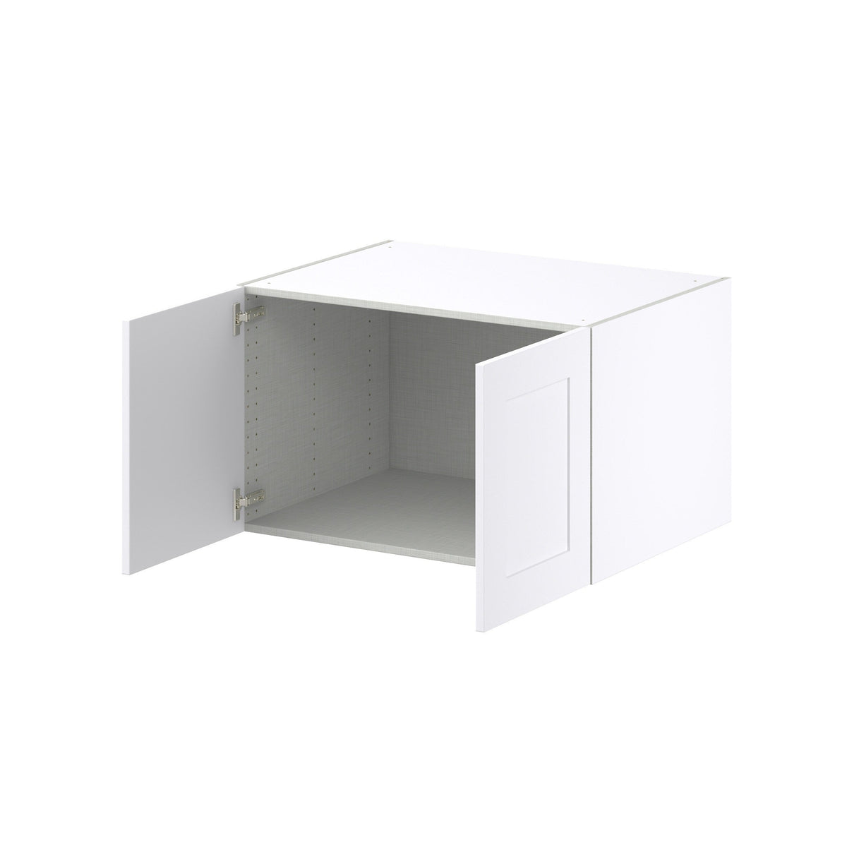 Hugo&Borg 33-in W x 20-in H x 24-in D Warm White Wall Fully Assembled Cabinet (Recessed Panel Shaker Door Style)