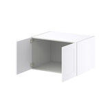 Hugo&Borg 33-in W x 20-in H x 24-in D Warm White Wall Fully Assembled Cabinet (Recessed Panel Shaker Door Style)
