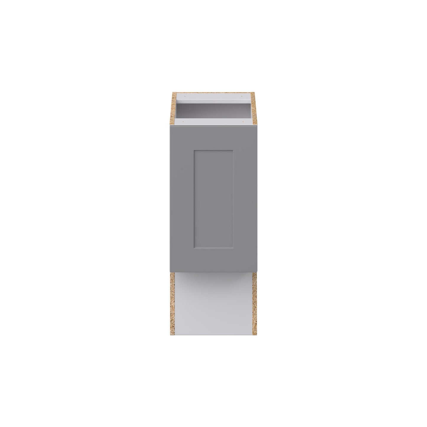 Hugo&Borg Beaumont 12-in W x 34.5-in H x 21-in D Slate Gray Base Fully Assembled Cabinet (Recessed Panel Shaker Door Style)
