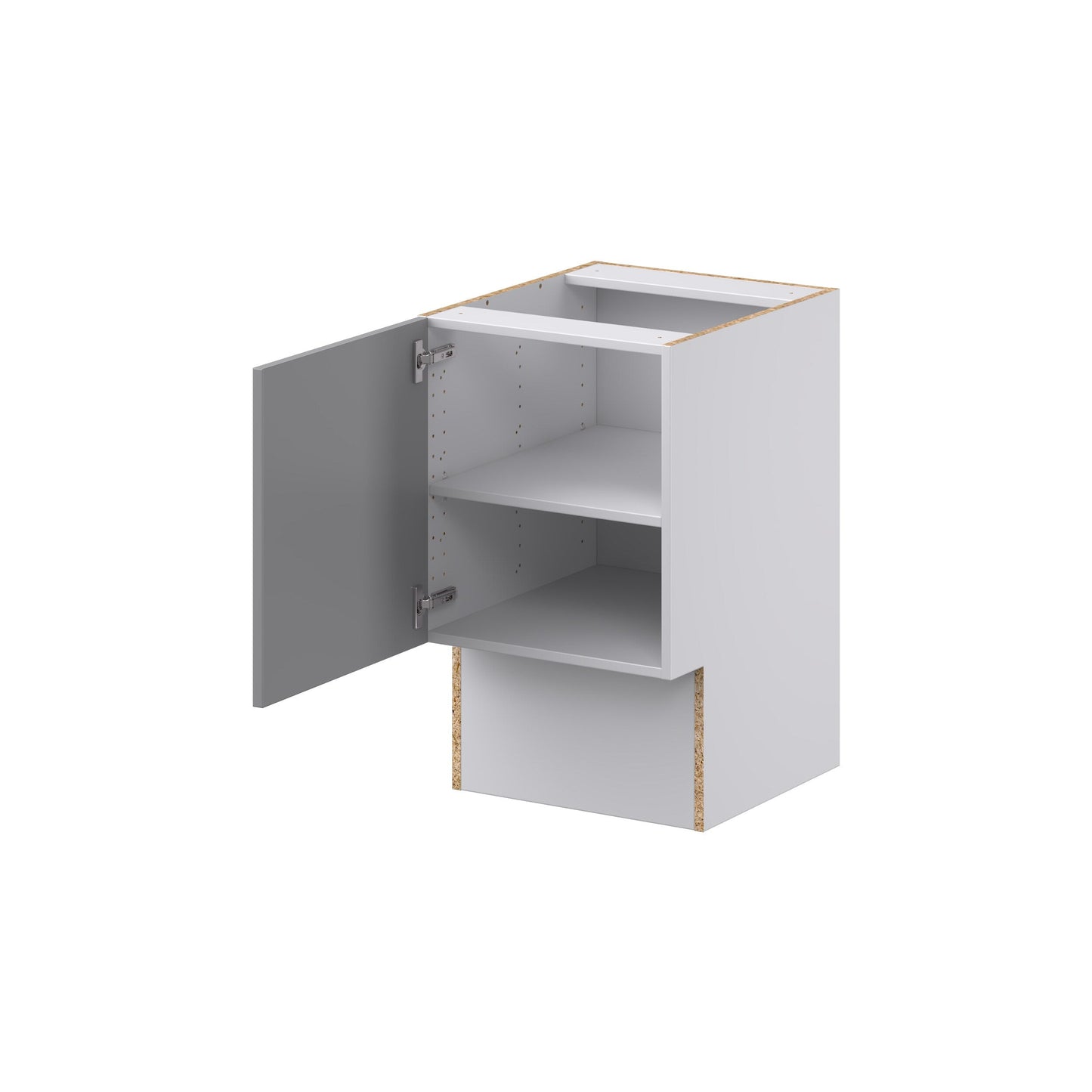 Hugo&Borg Beaumont 18-in W x 34.5-in H x 21-in D Slate Gray Base Fully Assembled Cabinet (Recessed Panel Shaker Door Style)