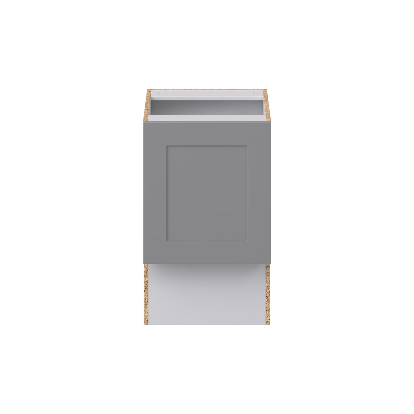 Hugo&Borg Beaumont 18-in W x 34.5-in H x 21-in D Slate Gray Base Fully Assembled Cabinet (Recessed Panel Shaker Door Style)