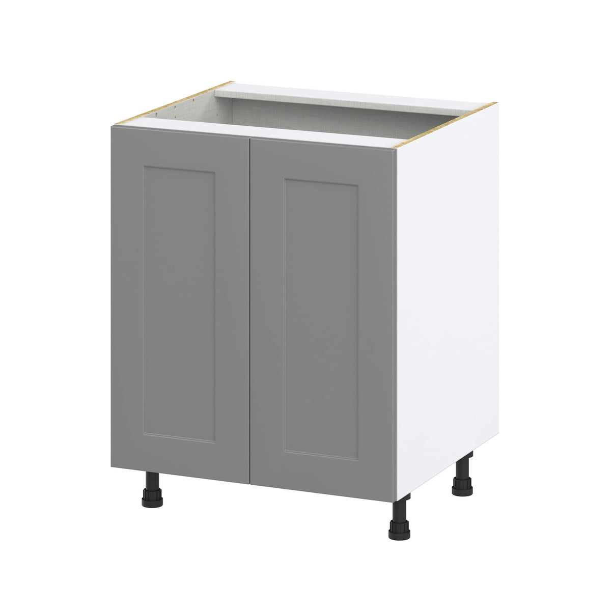Hugo&Borg 27-in W x 34.5-in H x 24-in D Slate Gray Sink Base Fully Assembled Cabinet (Recessed Panel Shaker Style)