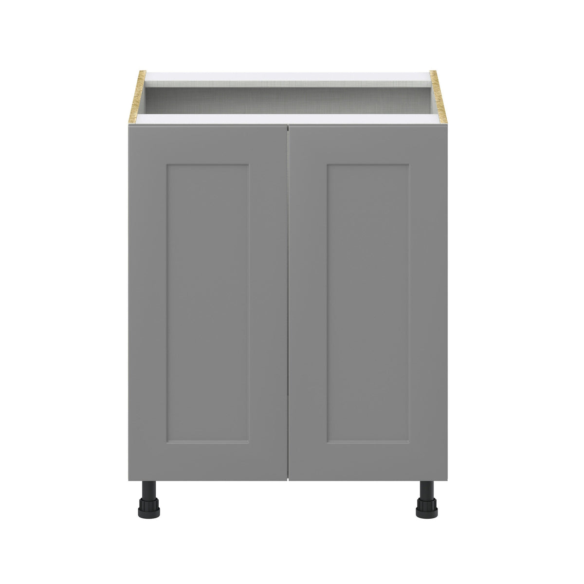 Hugo&Borg 27-in W x 34.5-in H x 24-in D Slate Gray Sink Base Fully Assembled Cabinet (Recessed Panel Shaker Style)