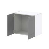 Hugo&Borg Beaumont 24-in W x 20-in H x 14-in D Slate Gray Wall Fully Assembled Cabinet (Recessed Panel Shaker Door Style)