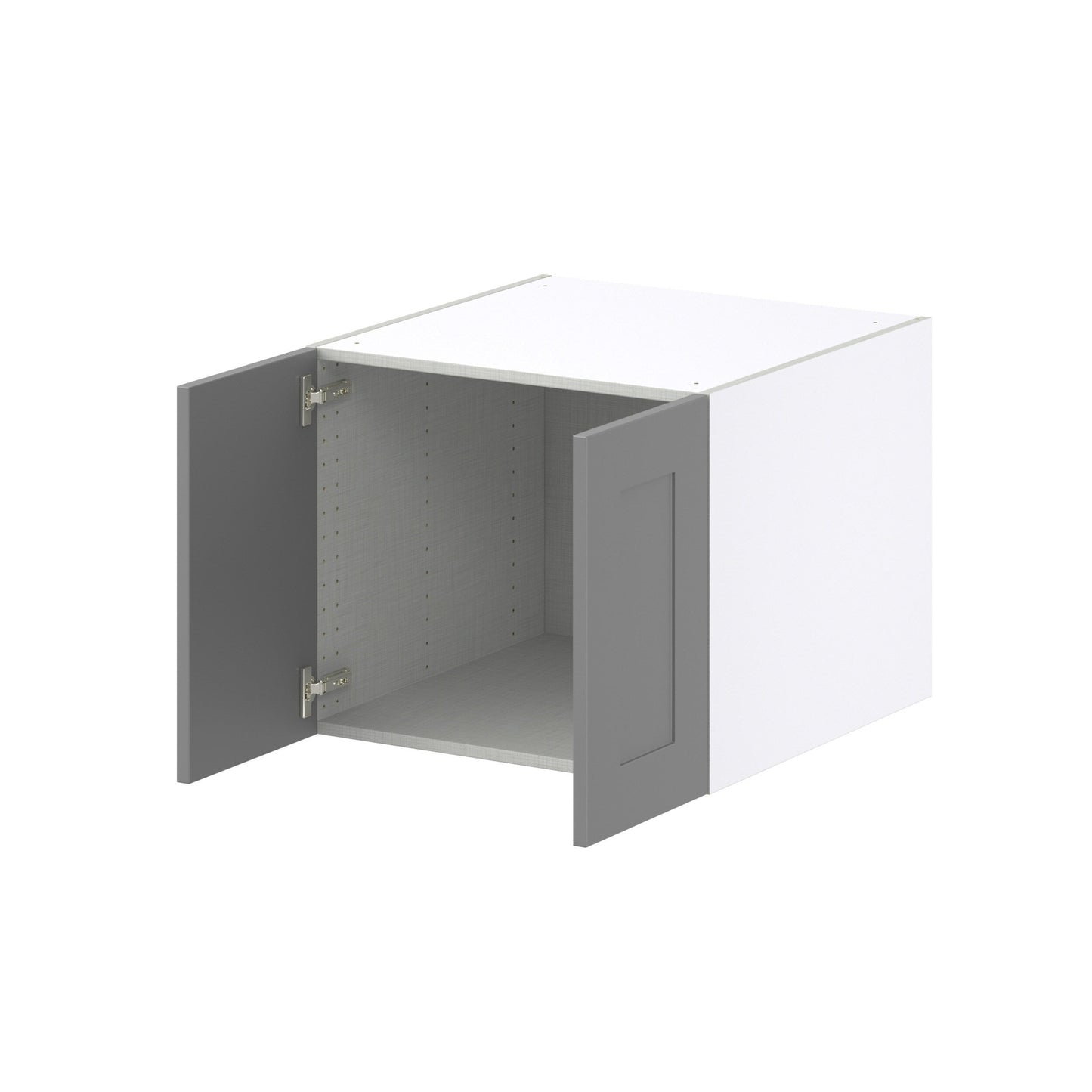 Hugo&Borg Beaumont 24-in W x 20-in H x 24-in D Slate Gray Wall Fully Assembled Cabinet (Recessed Panel Shaker Door Style)