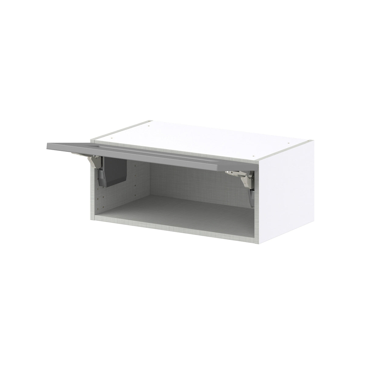 Hugo&Borg 24-in W x 10-in H x 14-in D Slate Gray Wall Fully Assembled Cabinet (Recessed Panel Shaker Door Style)