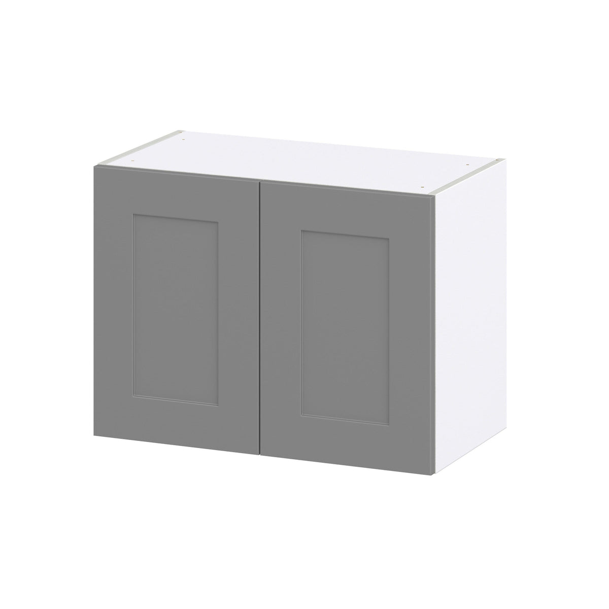 Hugo&Borg 27-in W x 20-in H x 14-in D Slate Gray Wall Fully Assembled Cabinet (Recessed Panel Shaker Door Style)