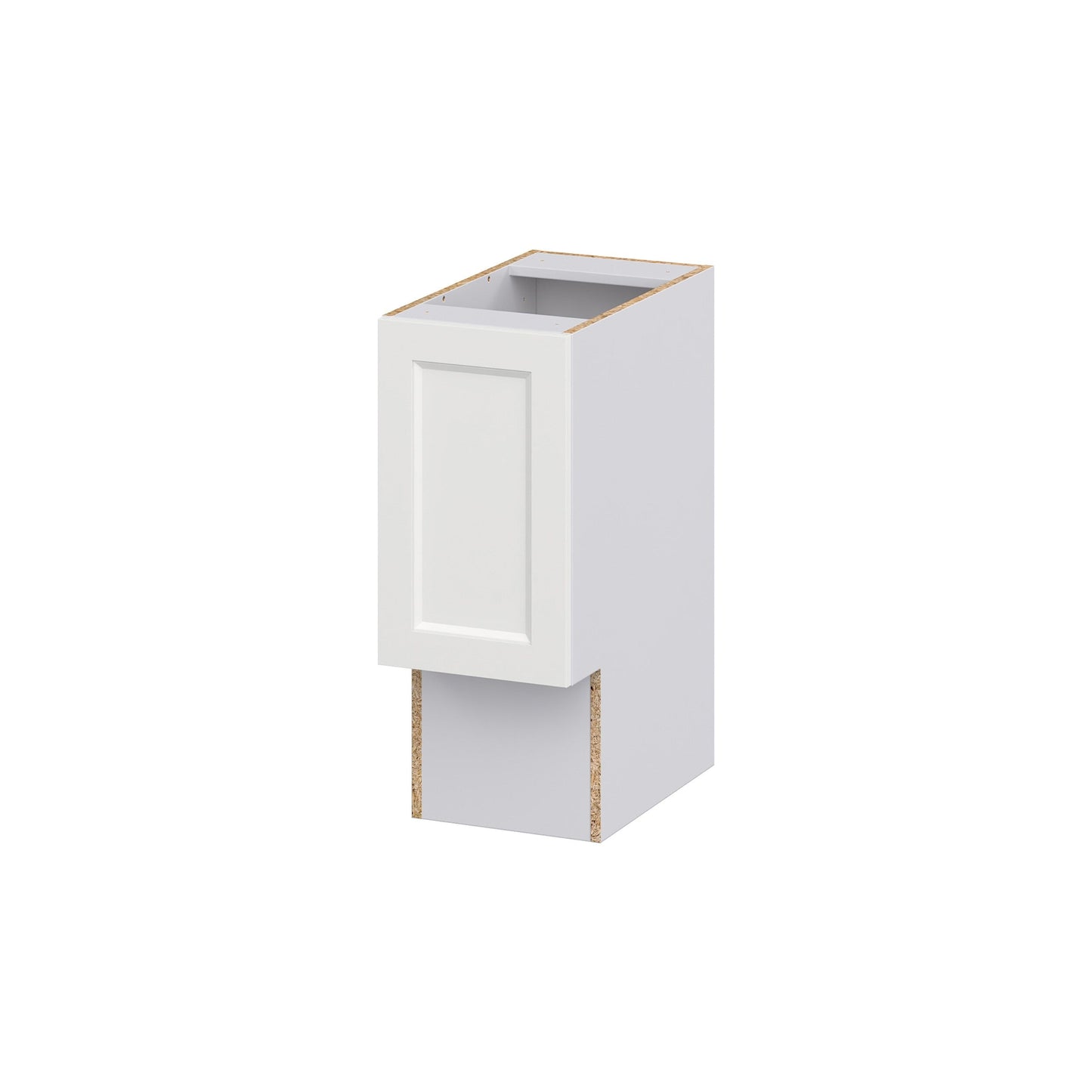 Hugo&Borg Riviera 12-in W x 34.5-in H x 21-in D Bright White Base Fully Assembled Cabinet (Recessed Panel Shaker Door Style)