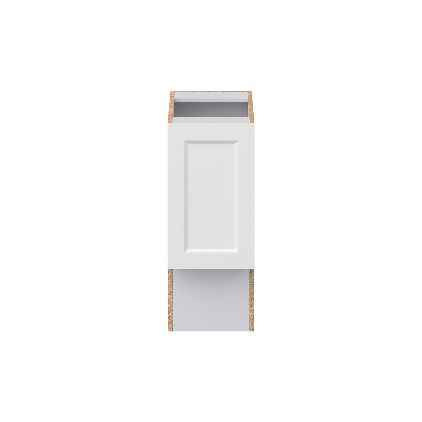 Hugo&Borg Riviera 12-in W x 34.5-in H x 21-in D Bright White Base Fully Assembled Cabinet (Recessed Panel Shaker Door Style)