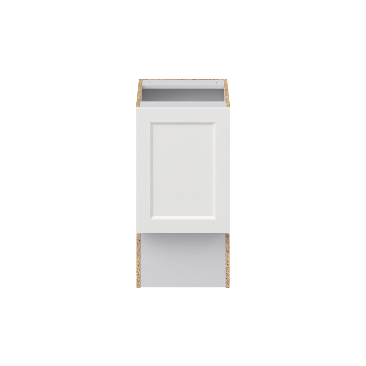 Hugo&Borg Riviera 15-in W x 34.5-in H x 21-in D Bright White Base Fully Assembled Cabinet (Recessed Panel Shaker Door Style)