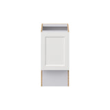 Hugo&Borg Riviera 15-in W x 34.5-in H x 21-in D Bright White Base Fully Assembled Cabinet (Recessed Panel Shaker Door Style)