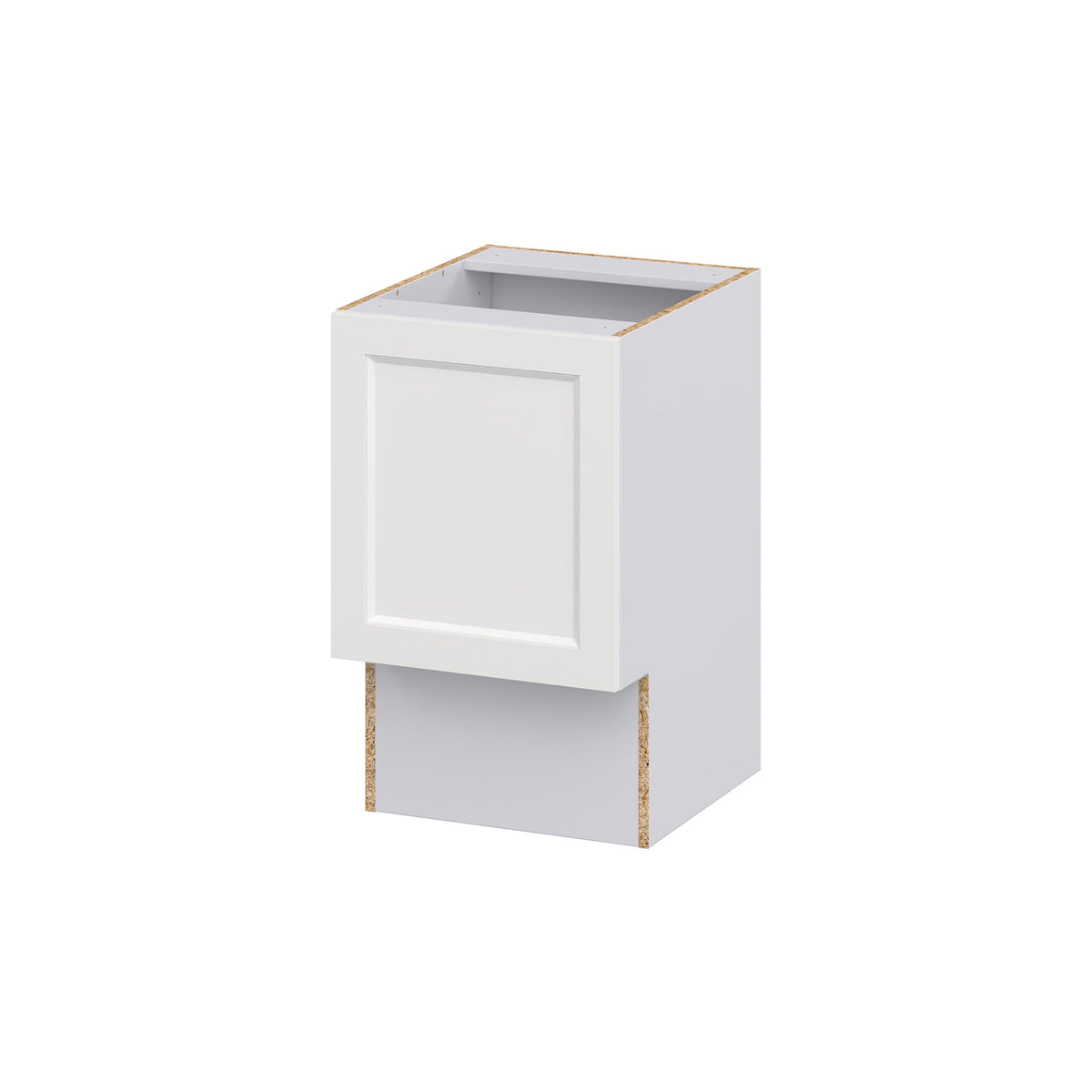 Hugo&Borg Riviera 18-in W x 34.5-in H x 21-in D Bright White Base Fully Assembled Cabinet (Recessed Panel Shaker Door Style)