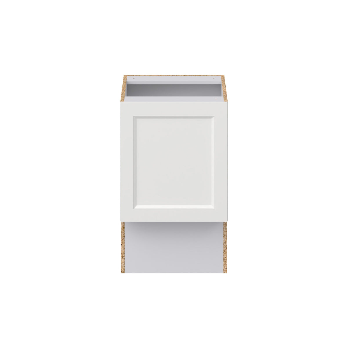 Hugo&Borg Riviera 18-in W x 34.5-in H x 21-in D Bright White Base Fully Assembled Cabinet (Recessed Panel Shaker Door Style)
