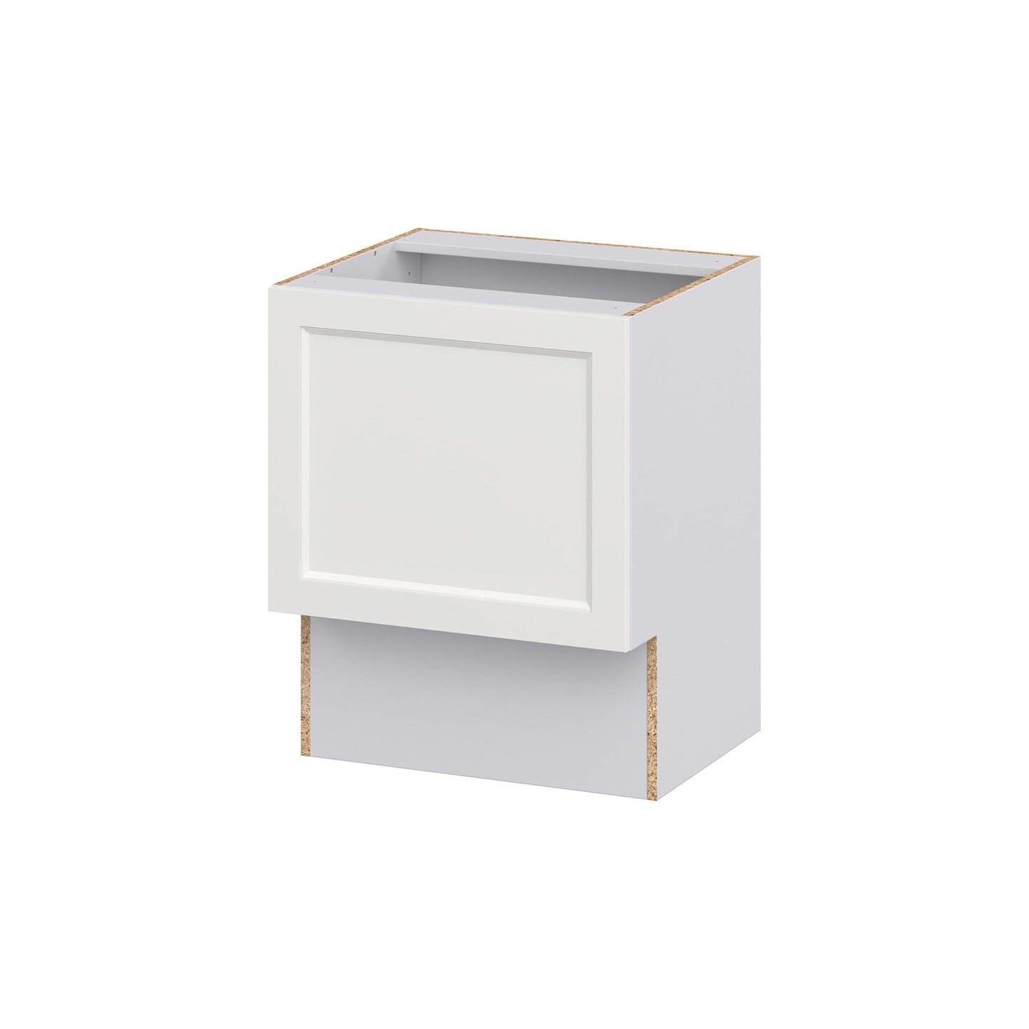 Hugo&Borg Riviera 24-in W x 34.5-in H x 21-in D Bright White Base Fully Assembled Cabinet (Recessed Panel Shaker Door Style)