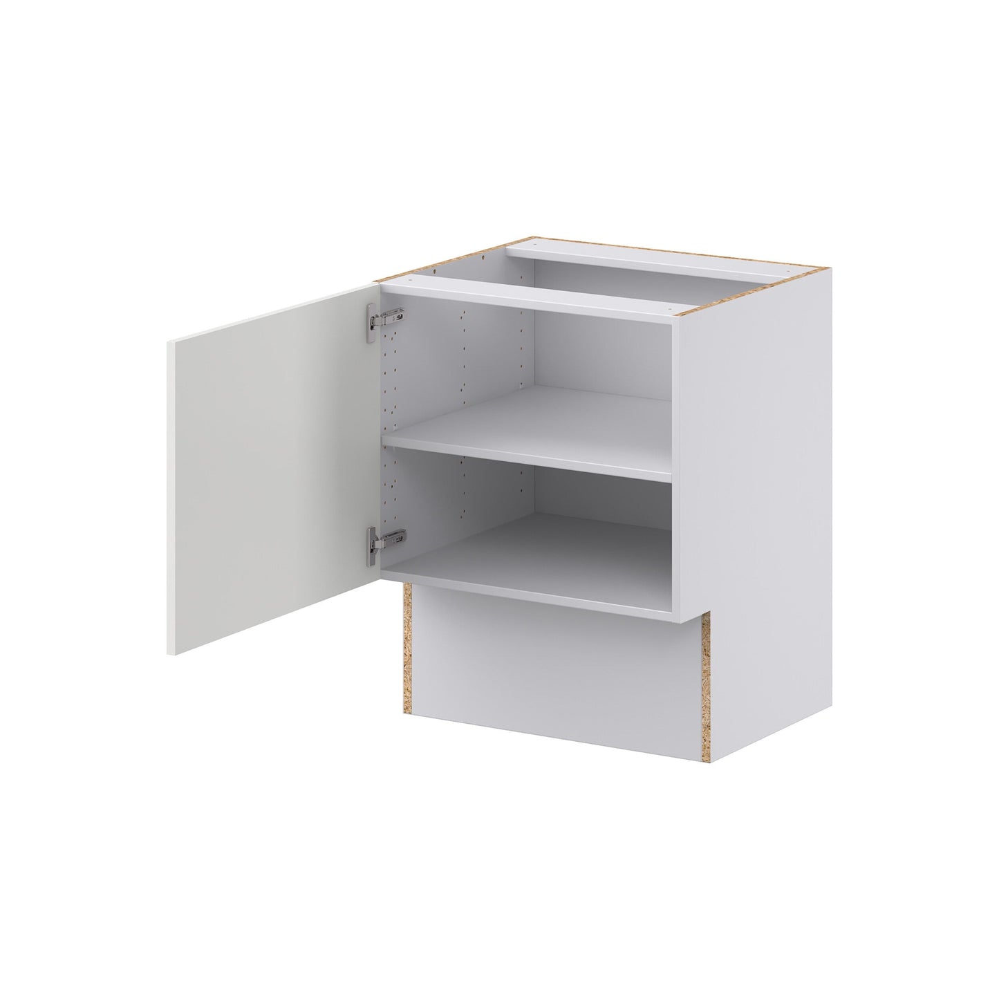 Hugo&Borg Riviera 24-in W x 34.5-in H x 21-in D Bright White Base Fully Assembled Cabinet (Recessed Panel Shaker Door Style)