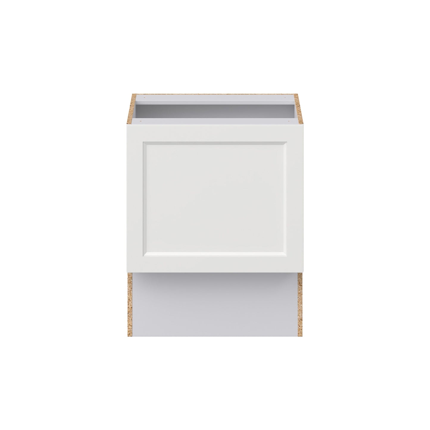 Hugo&Borg Riviera 24-in W x 34.5-in H x 21-in D Bright White Base Fully Assembled Cabinet (Recessed Panel Shaker Door Style)