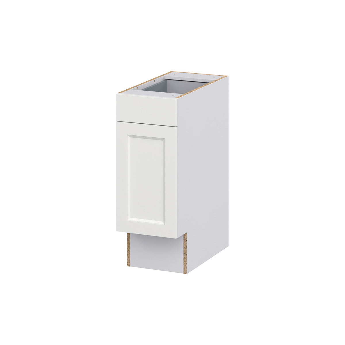 Hugo&Borg Riviera 12-in W x 34.5-in H x 25-in D Bright White Base Fully Assembled Cabinet (Recessed Panel Shaker Door Style)