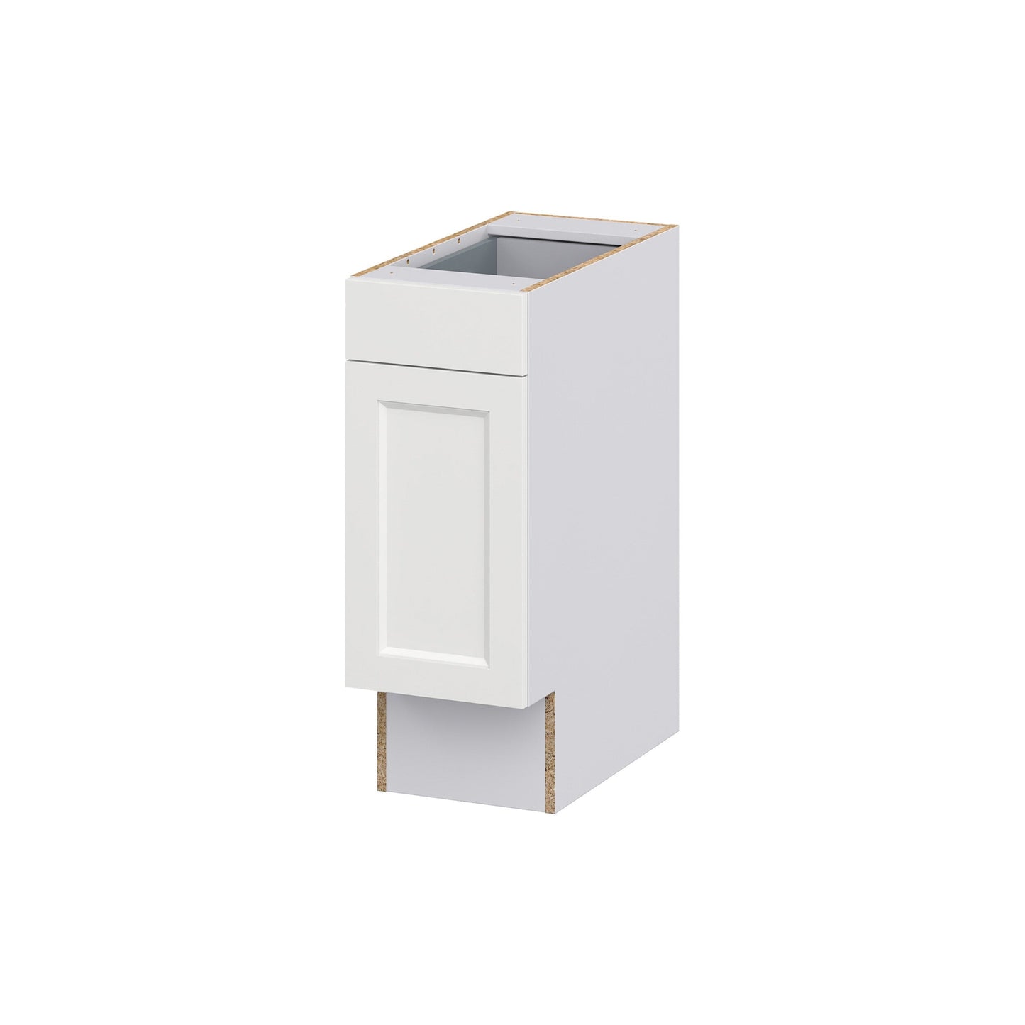 Hugo&Borg Riviera 12-in W x 34.5-in H x 25-in D Bright White Base Fully Assembled Cabinet (Recessed Panel Shaker Door Style)