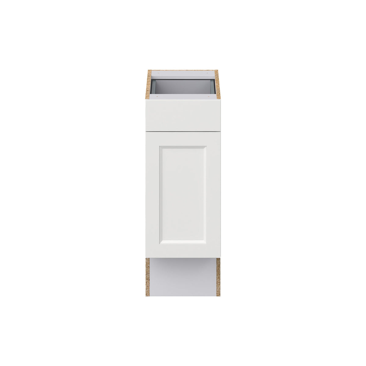 Hugo&Borg Riviera 12-in W x 34.5-in H x 25-in D Bright White Base Fully Assembled Cabinet (Recessed Panel Shaker Door Style)