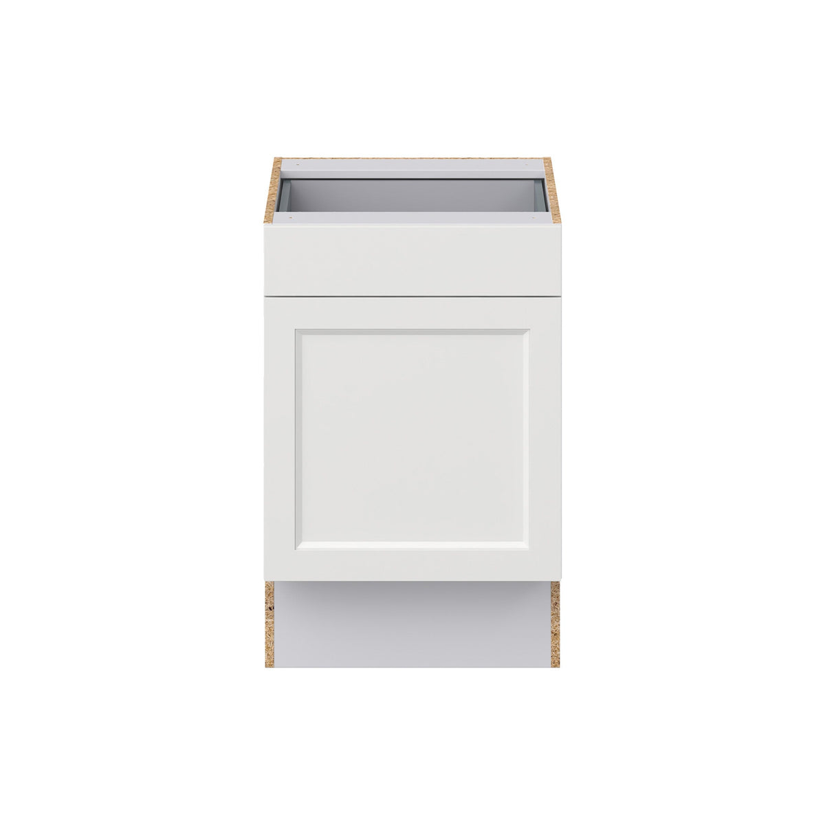 Hugo&Borg Riviera 21-in W x 34.5-in H x 25-in D Bright White Base Fully Assembled Cabinet (Recessed Panel Shaker Door Style)