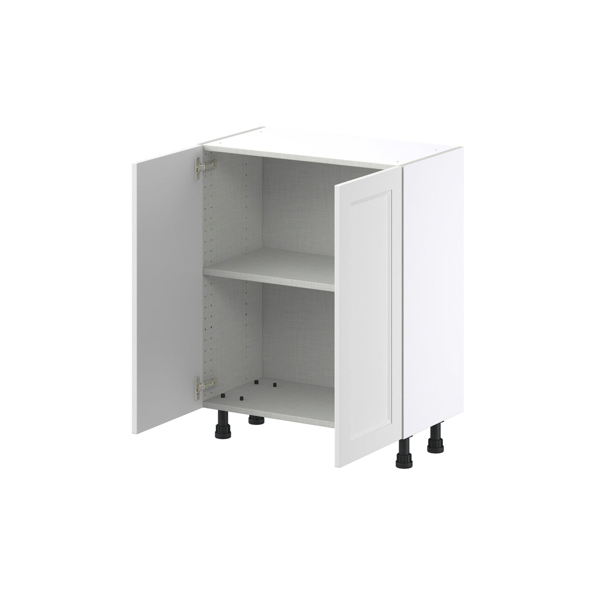 Hugo&Borg Riviera 27-in W x 34.5-in H x 14-in D Bright White Base Fully Assembled Cabinet (Recessed Panel Shaker Door Style)