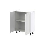 Hugo&Borg Riviera 27-in W x 34.5-in H x 14-in D Bright White Base Fully Assembled Cabinet (Recessed Panel Shaker Door Style)