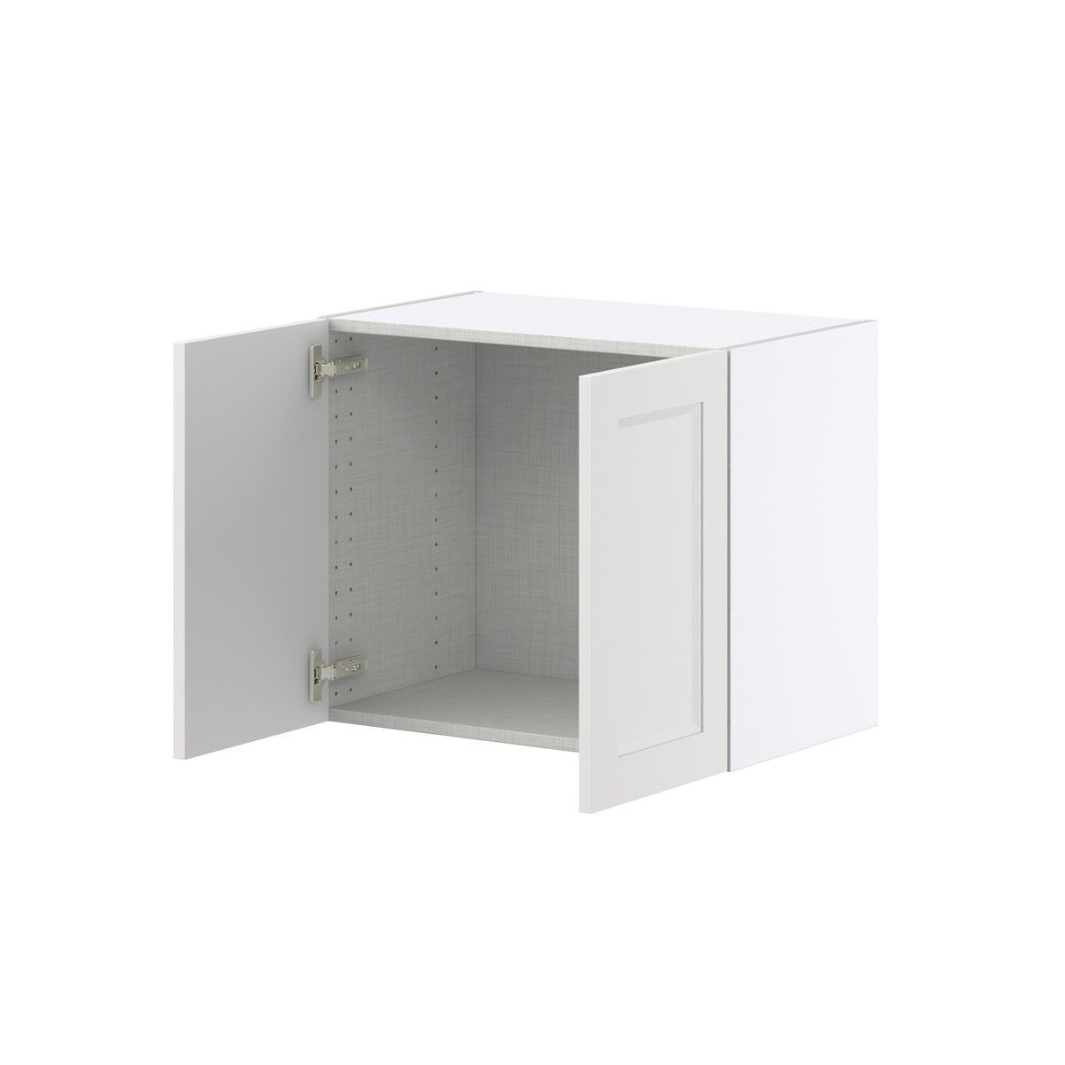 Hugo&Borg Riviera 24-in W x 20-in H x 14-in D Bright White Wall Fully Assembled Cabinet (Recessed Panel Shaker Door Style)