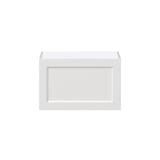 Hugo&Borg Riviera 24-in W x 15-in H x 14-in D Bright White Wall Fully Assembled Cabinet (Recessed Panel Shaker Door Style)