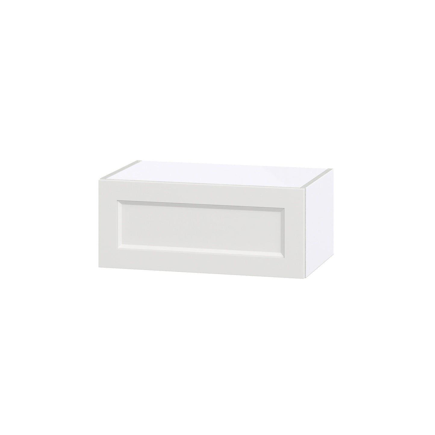 Hugo&Borg Riviera 24-in W x 10-in H x 14-in D Bright White Wall Fully Assembled Cabinet (Recessed Panel Shaker Door Style)