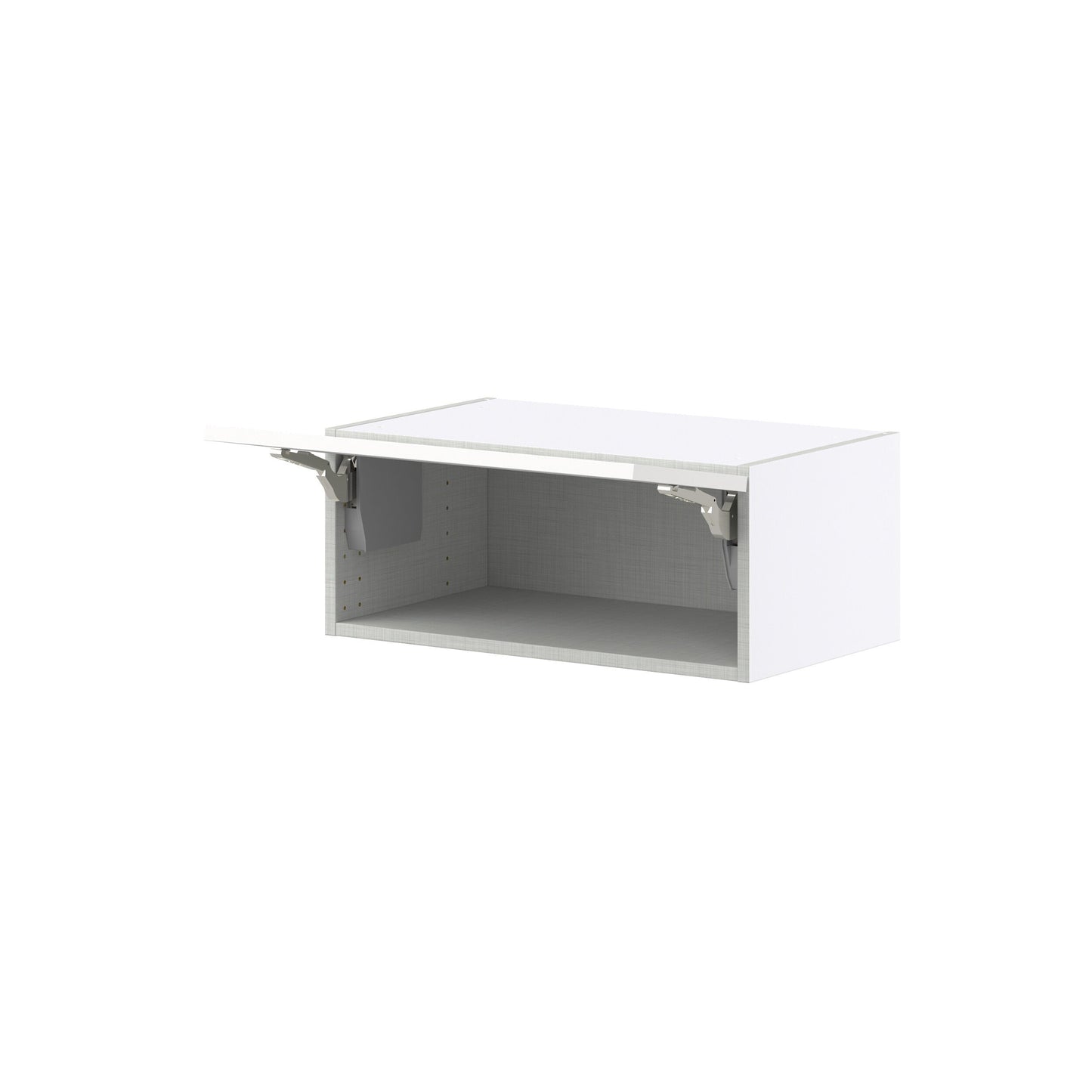 Hugo&Borg Riviera 24-in W x 10-in H x 14-in D Bright White Wall Fully Assembled Cabinet (Recessed Panel Shaker Door Style)