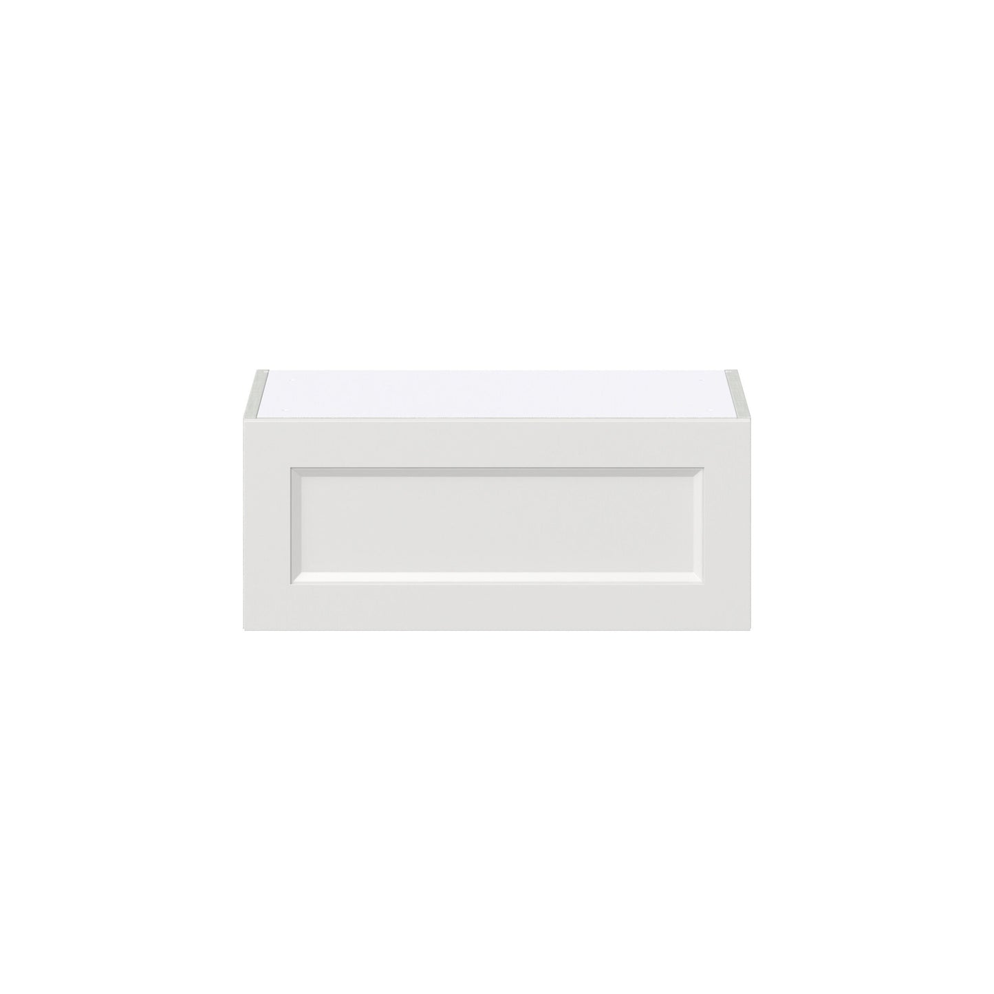 Hugo&Borg Riviera 24-in W x 10-in H x 14-in D Bright White Wall Fully Assembled Cabinet (Recessed Panel Shaker Door Style)