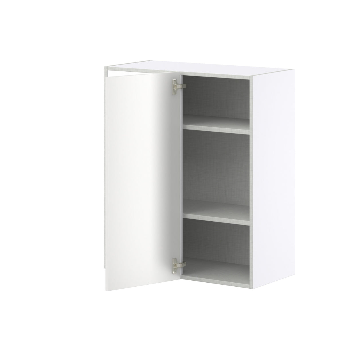 Hugo&Borg Riviera 30-in W x 35-in H x 14-in D Bright White Wall Fully Assembled Cabinet (Recessed Panel Shaker Door Style)