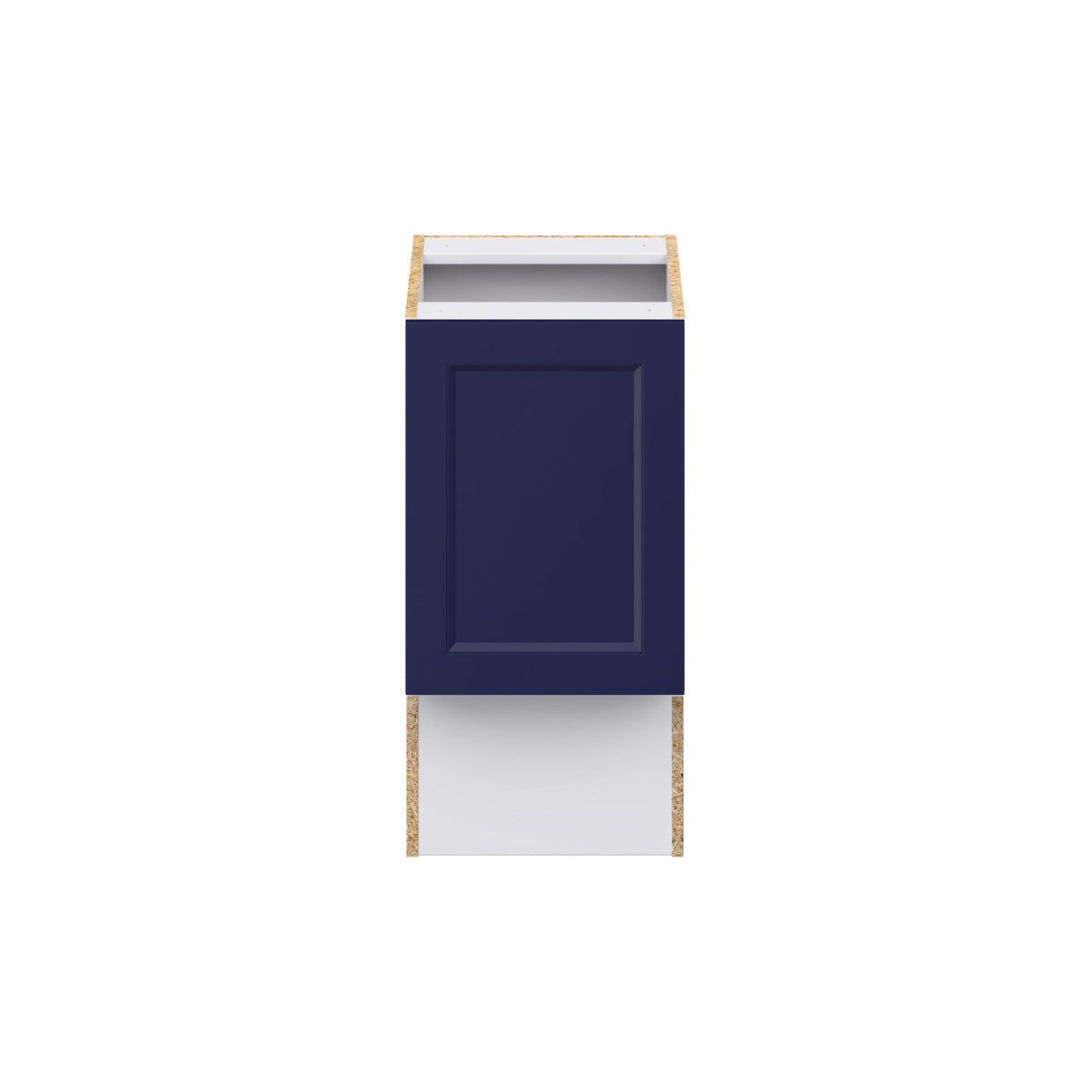 Hugo&Borg Lorette 15-in W x 34.5-in H x 21-in D Navy Blue Base Fully Assembled Cabinet (Recessed Panel Shaker Door Style)