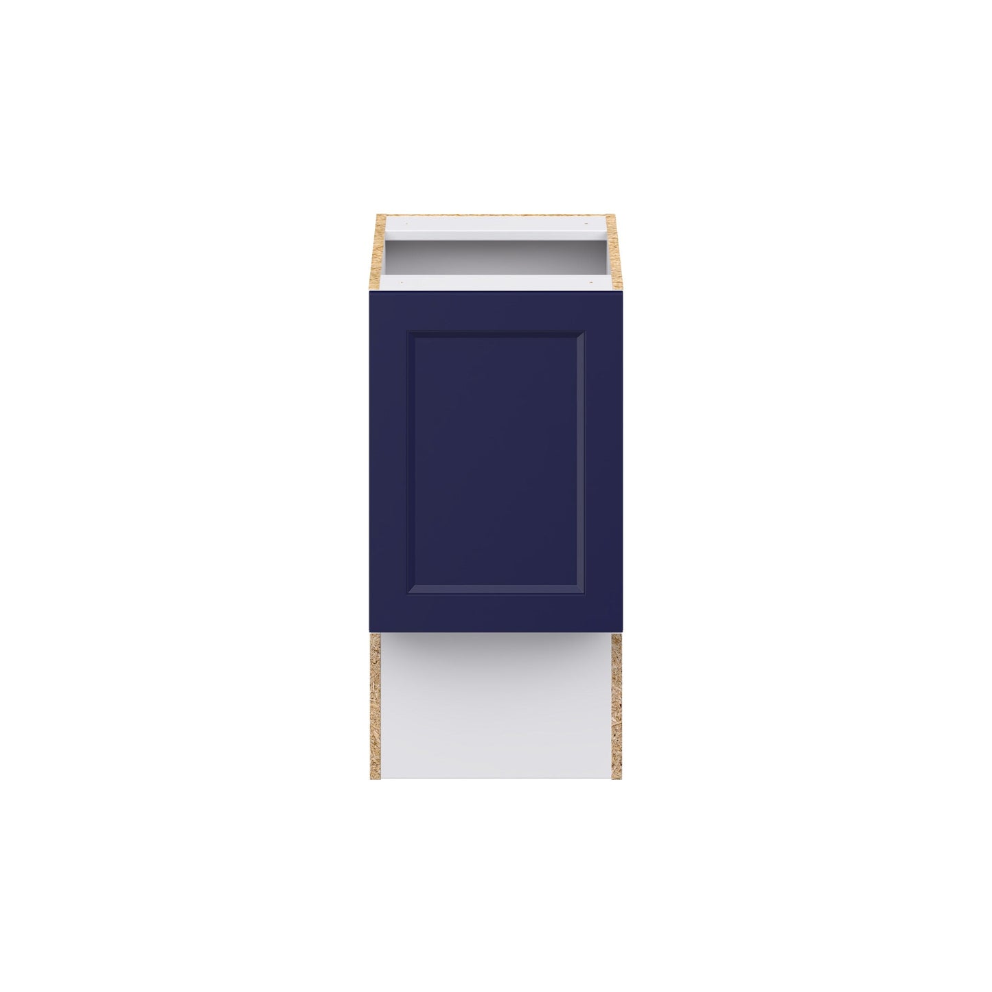 Hugo&Borg Lorette 15-in W x 34.5-in H x 21-in D Navy Blue Base Fully Assembled Cabinet (Recessed Panel Shaker Door Style)