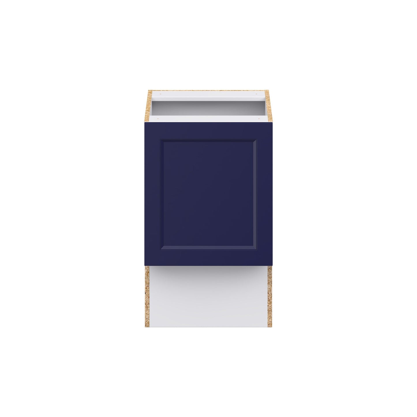 Hugo&Borg Lorette 18-in W x 34.5-in H x 21-in D Navy Blue Base Fully Assembled Cabinet (Recessed Panel Shaker Door Style)