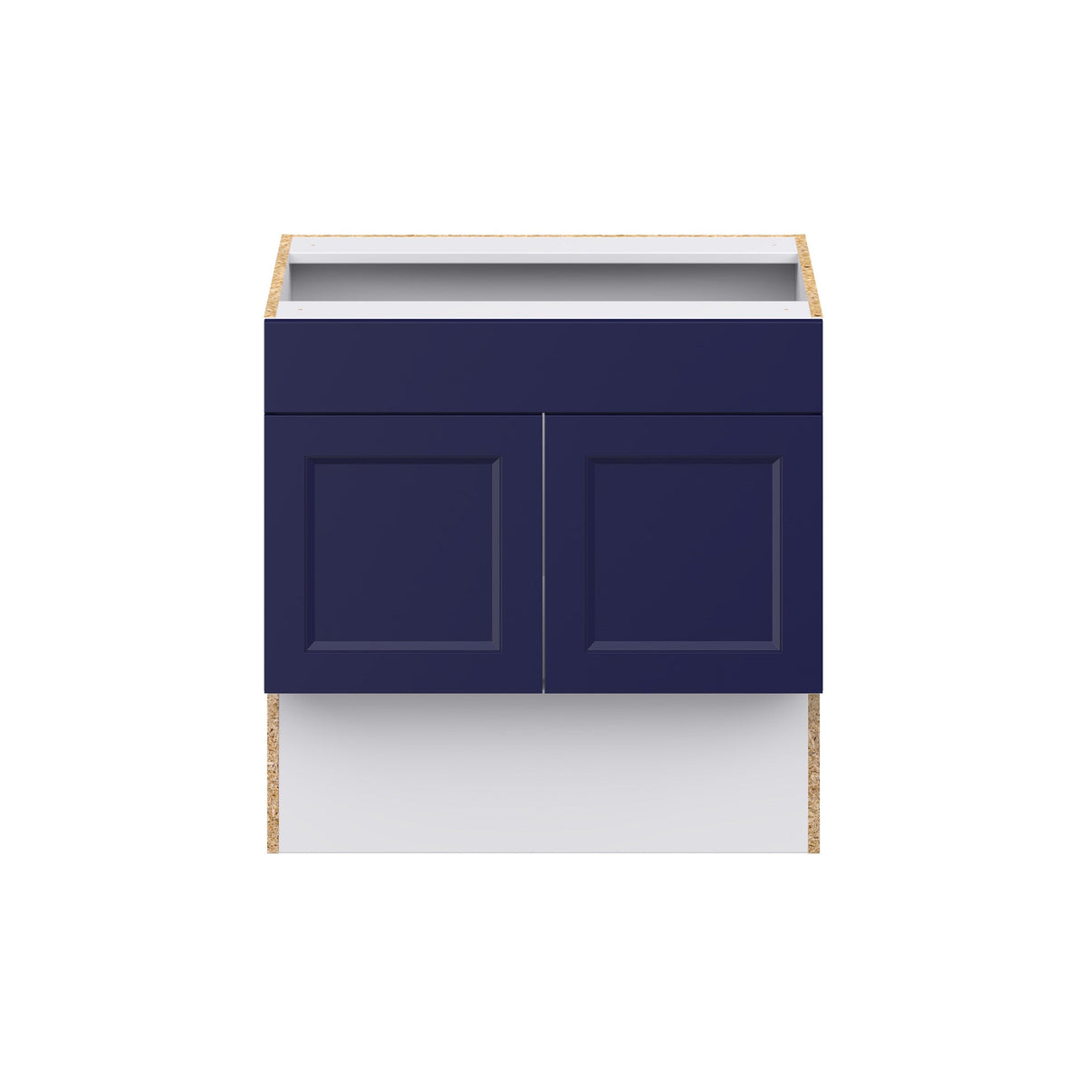 Hugo&Borg Lorette 30-in W x 30-in H x 21-in D Navy Blue Sink Base Fully Assembled Cabinet (Recessed Panel Shaker Style)