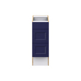 Hugo&Borg Lorette 12-in W x 32.5-in H x 24-in D Navy Blue 3-Drawer Base Fully Assembled Cabinet (Recessed Panel Style)