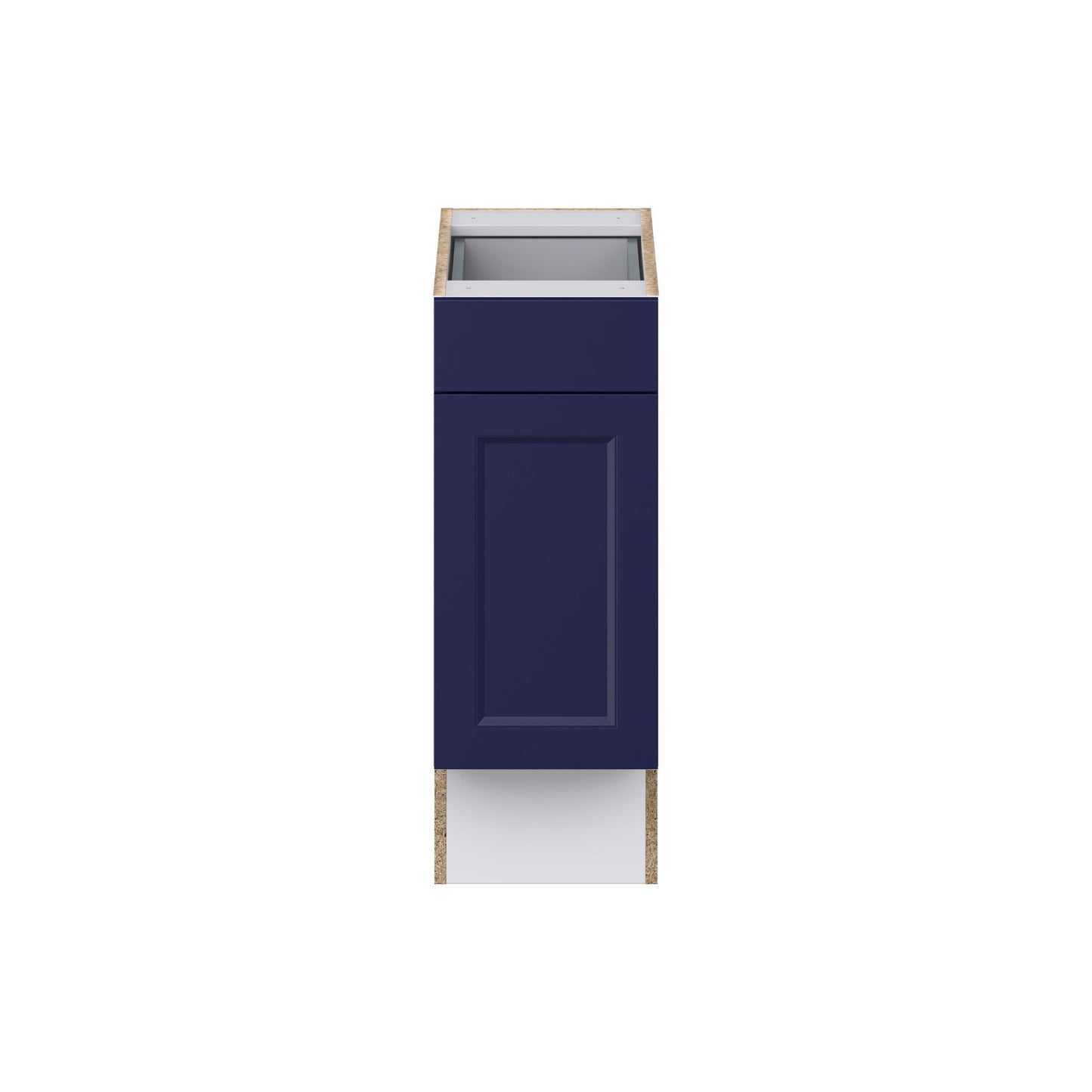 Hugo&Borg Lorette 12-in W x 34.5-in H x 25-in D Navy Blue Base Fully Assembled Cabinet (Recessed Panel Shaker Door Style)