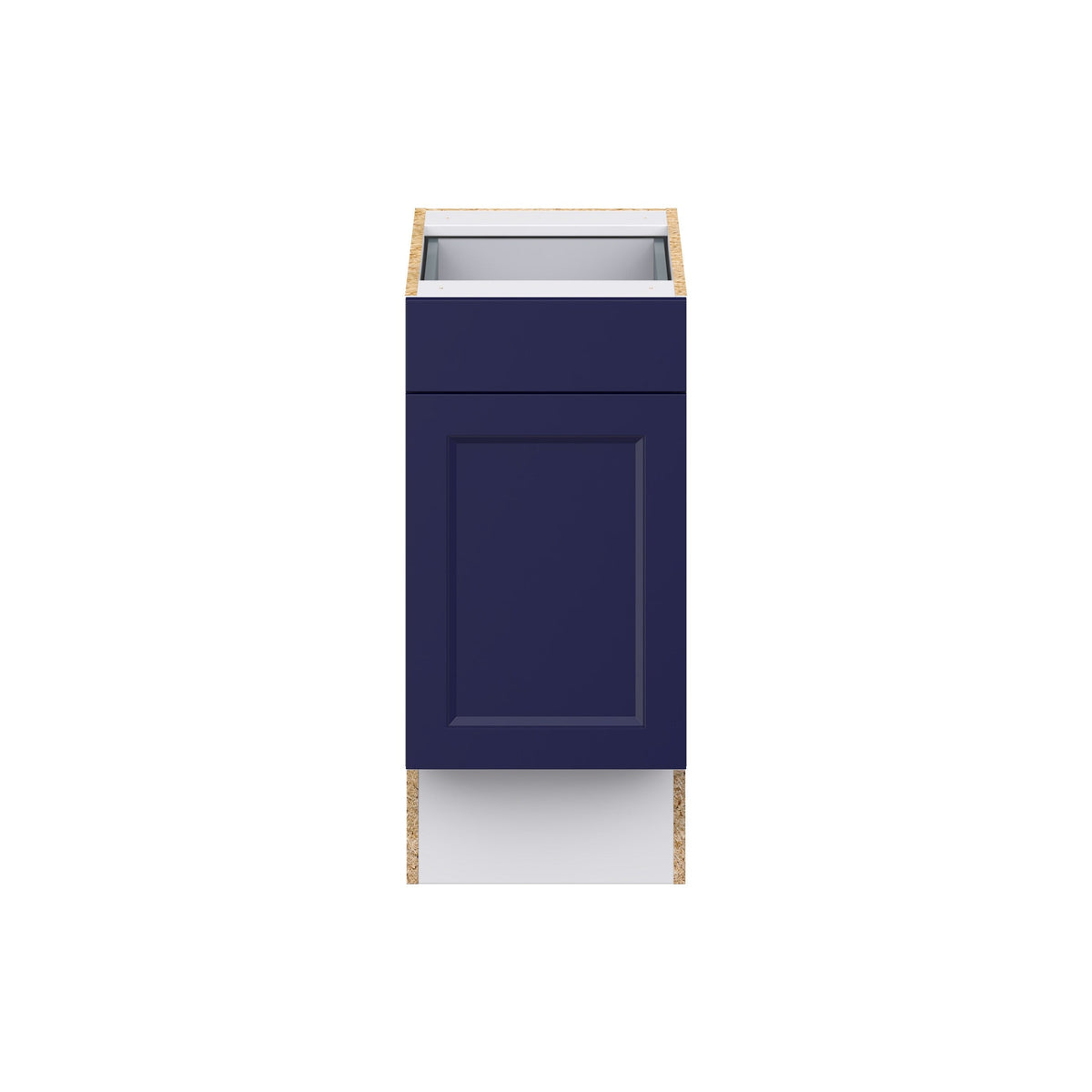 Hugo&Borg Lorette 15-in W x 34.5-in H x 24-in D Navy Blue 1-Drawer Base Fully Assembled Cabinet (Recessed Panel Shaker Door Style)