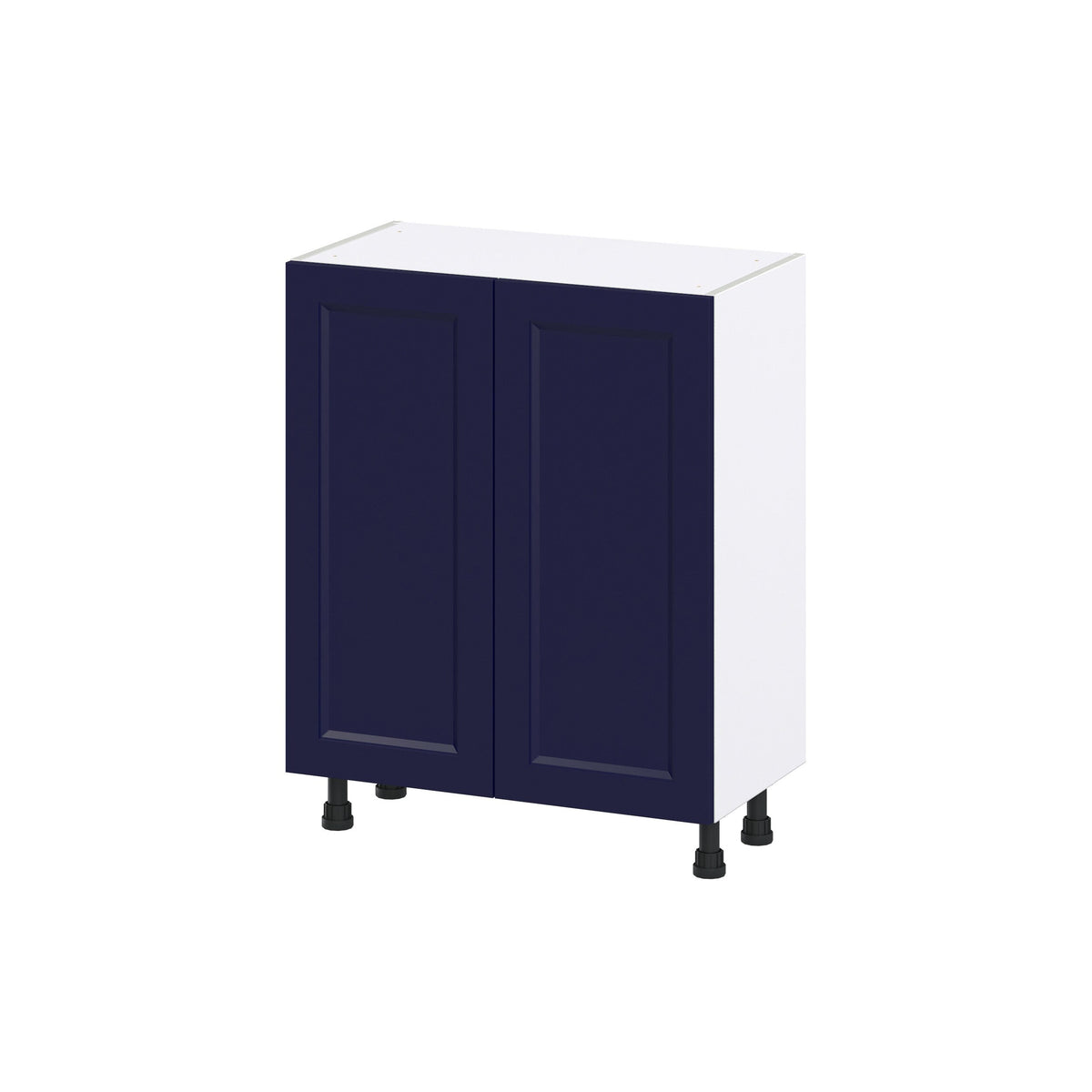 Hugo&Borg Lorette 27-in W x 34.5-in H x 14-in D Navy Blue Base Fully Assembled Cabinet (Recessed Panel Shaker Door Style)