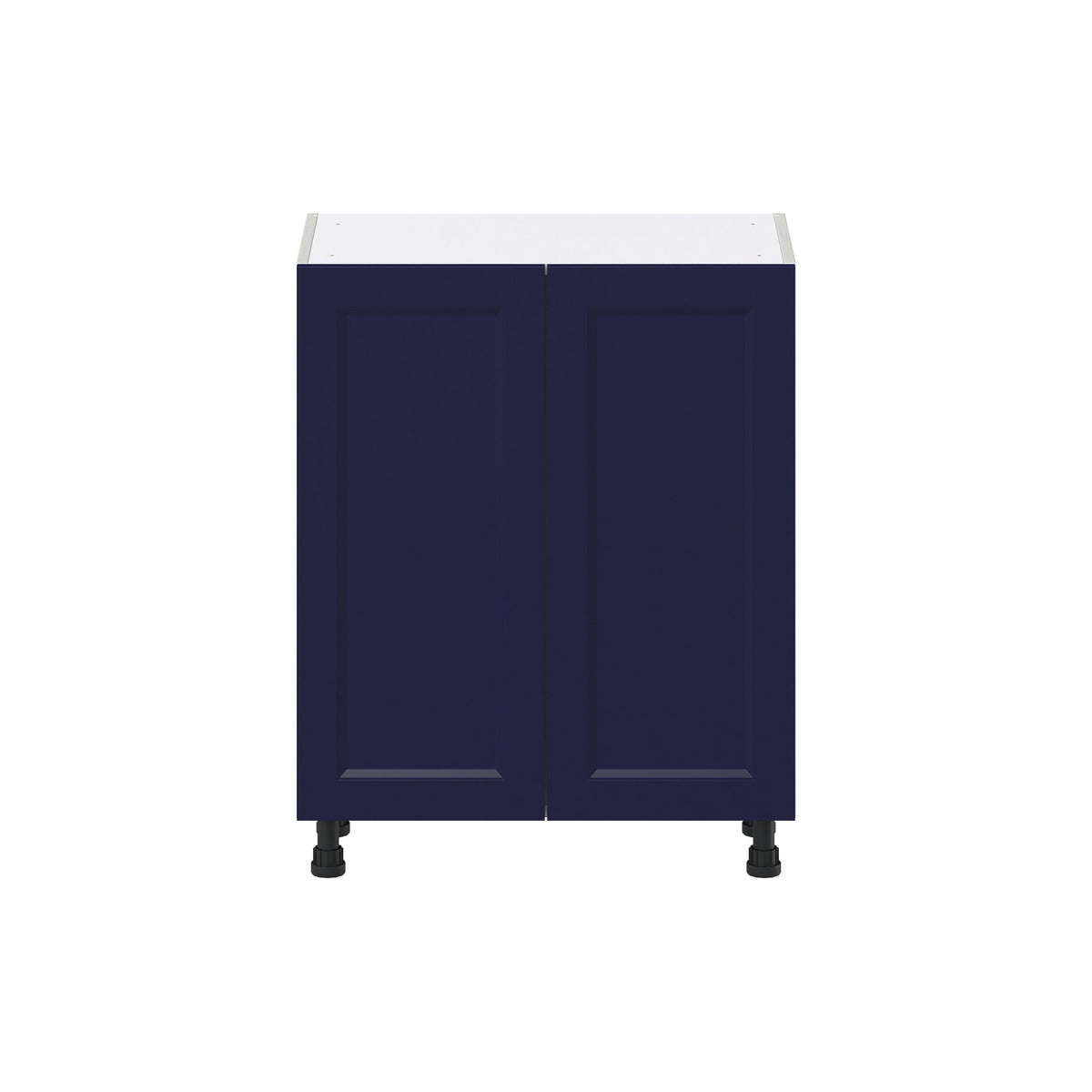 Hugo&Borg Lorette 27-in W x 34.5-in H x 14-in D Navy Blue Base Fully Assembled Cabinet (Recessed Panel Shaker Door Style)
