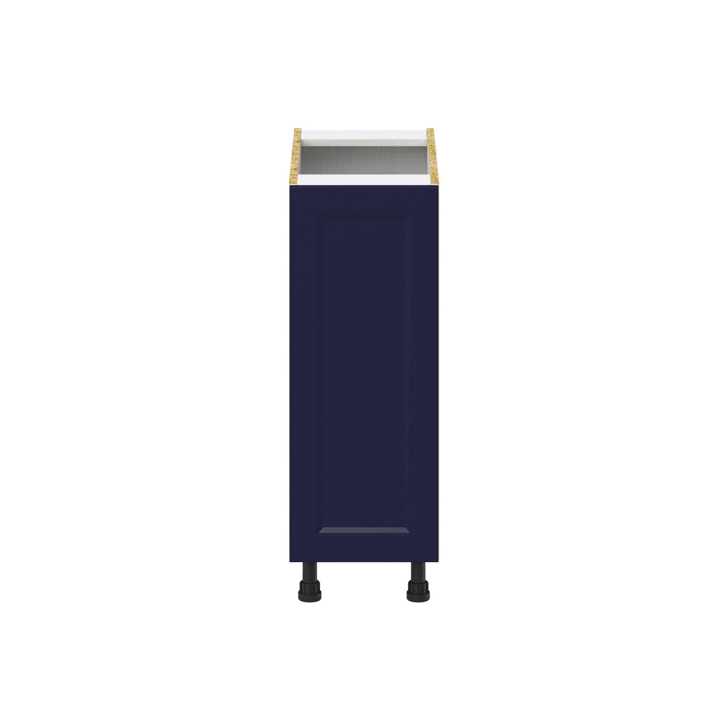 Hugo&Borg Lorette 12-in W x 34.5-in H x 24-in D Navy Blue 3-Drawers Base Fully Assembled Cabinet (Recessed Panel Shaker Style)
