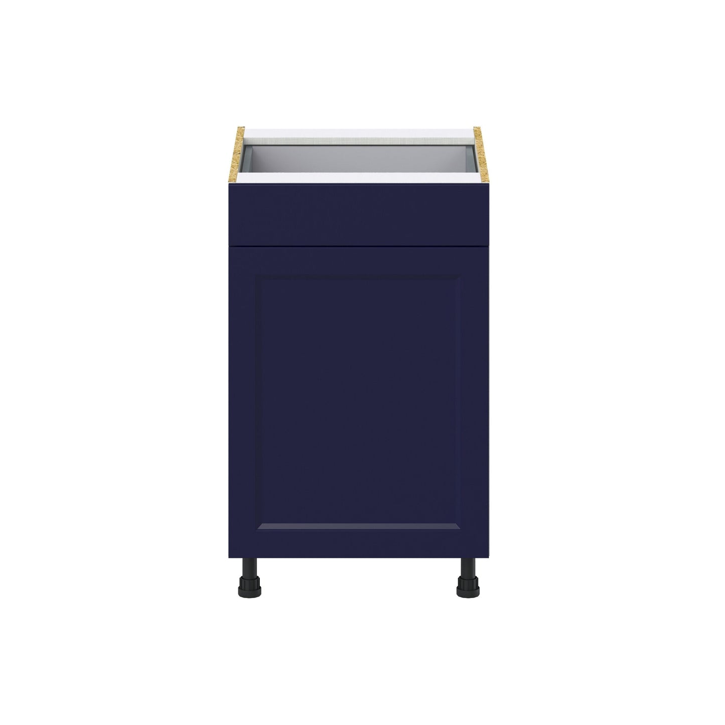 Hugo&Borg Lorette 21-in W x 34.5-in H x 24-in D Navy Blue 1-Drawer Base Fully Assembled Cabinet (Recessed Panel Shaker Style)