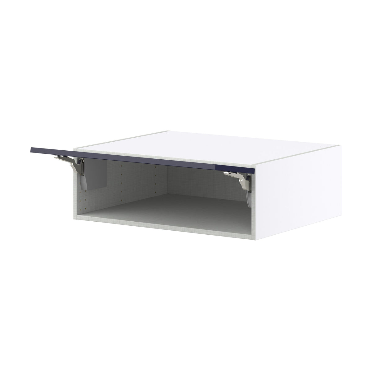 Hugo&Borg Lorette 30-in W x 10-in H x 24-in D Navy Blue Wall Fully Assembled Cabinet (Recessed Panel Shaker Door Style)