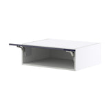 Hugo&Borg Lorette 30-in W x 10-in H x 24-in D Navy Blue Wall Fully Assembled Cabinet (Recessed Panel Shaker Door Style)