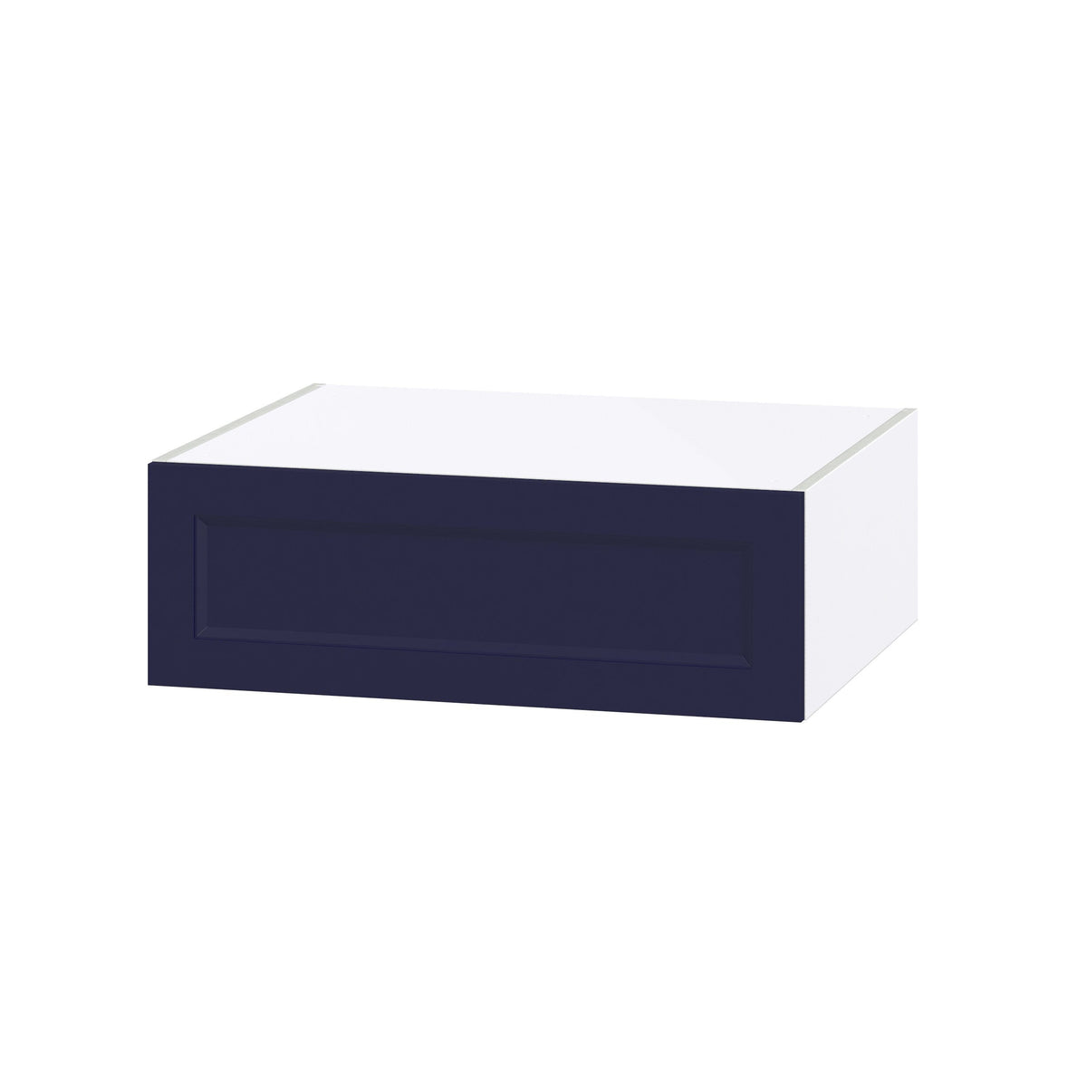 Hugo&Borg Lorette 30-in W x 10-in H x 24-in D Navy Blue Wall Fully Assembled Cabinet (Recessed Panel Shaker Door Style)