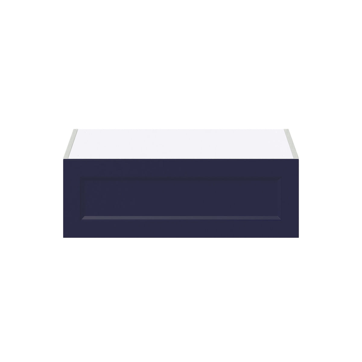 Hugo&Borg Lorette 30-in W x 10-in H x 24-in D Navy Blue Wall Fully Assembled Cabinet (Recessed Panel Shaker Door Style)