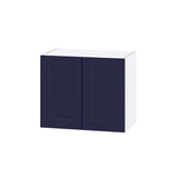 Hugo&Borg Lorette 24-in W x 20-in H x 14-in D Navy Blue Wall Fully Assembled Cabinet (Recessed Panel Shaker Door Style)